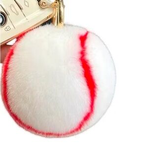 ⚾️ BRAND NEW : Fur Baseball Keychain